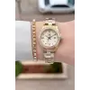 Santa Barbara Polo & Racquet Club Gold Renk 26 Mm Tam Çelik 5 ATM Su Geçirmez Kadın Kol Saati ve Bileklik