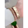 Santa Barbara Polo & Racquet Club Gold Renk 26 Mm Tam Çelik 5 ATM Su Geçirmez Kadın Kol Saati ve Bileklik