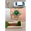 Santa Barbara Polo & Racquet Club Kadranı Yeşil Korodnu Gold Renk 27,5 Mm Tam Çelik 5 ATM Su Geçirmez Kadın Kol Saati ve Bileklik
