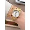 Gold Renk 30 Mm Kadın Kol Saati ve Hediye Bileklik