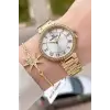 Gold Renk Kadın Kol Saati Bileklik