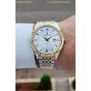 Gold Gümüş Renk Hediye Paketli 41 mm Erkek Kol Saati