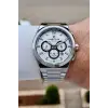 Gümüş Renk 43 mm İç Göstergeleri Aktif Erkek Kol Saati