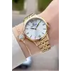 Gold Renk 35 Mm Hediye Paketli Kadın Kol Saati Ve Bileklik