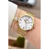 Gold Renk 35 Mm Hediye Paketli Kadın Kol Saati Ve Bileklik