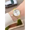 Gold Renk 35 Mm Hediye Paketli Kadın Kol Saati Ve Bileklik