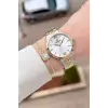 Gold Gümüş Renk 35 Mm Hediye Paketli Kadın Kol Saati Ve Bileklik