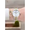 Gold Gümüş Renk Kadın Kol Saati Ve Bileklik
