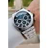 Kadranı Mavi Kordonu Gümüş Renk 44 mm İç Göstergeleri Aktif Erkek Kol Saati