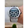 Kadranı Mavi Kordonu Gümüş Renk 44 mm İç Göstergeleri Aktif Erkek Kol Saati