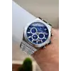 Kadranı Lacivert Kordonu Gümüş Renk 44 mm İç Göstergeleri Aktif Erkek Kol Saati