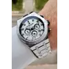Gümüş Renk 44 mm İç Göstergeleri Aktif Erkek Kol Saati