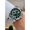 Kadranı Yeşil Kordonu Gümüş Renk 43 Mm İç Göstergeleri Aktif Erkek Kol Saati