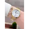 Gold Renk 35 mm Hediye Paketli Kadın Kol Saati ve Bileklik