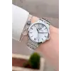 Gümüş Renk 35 mm Hediye Paketli Kadın Kol Saati ve Bileklik