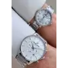 Gümüş Renk Sevgili Çift Kol Saati STISTE10