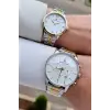 Gold Gümüş Renk Sevgili Çift Kol Saati STISTE8