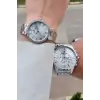 Gümüş Renk Sevgili Çift Kol Saati STISTE3