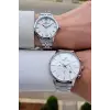 Gümüş Renk Sevgili Çift Kol Saati STISTE9