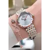 Rose Gümüş Renk Hediye Paketli 30 mm Hediye Paketli Kadın Kol Saati