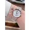 Rose Gümüş Renk Hediye Paketli 30 mm Hediye Paketli Kadın Kol Saati