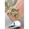 Gold Renk 30,5 mm Hediye Paketli Kadın Kol Saati ve Bileklik
