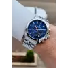 Gümüş Lacivert Renk 42 mm Hediye Paketli İç Göstergeleri Aktif Erkek Kol Saati