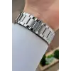 Kadranı Lacivert Kordonu Gümüş Renk 43 mm Erkek Kol Saati