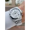 Gümüş Renk 42 mm Hediye Paketli İç Göstergeleri Aktif Erkek Kol Saati