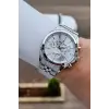 Gümüş Renk 42 mm Hediye Paketli İç Göstergeleri Aktif Erkek Kol Saati