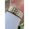 Gold Gümüş Yeşil Renk Hediye Paketli Paslanmaz Full Çelik Kasa Erkek Kol Saati