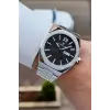 Kadranı Siyah Kordonu Gümüş Renk 43 mm Erkek Kol Saati