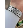 Kadranı Siyah Kordonu Gümüş Renk 43 mm Erkek Kol Saati