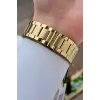 Kadranı Siyah Kordonu Gold Renk 43 mm Erkek Kol Saati