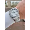 Gümüş Renk Hediye Paketli 41 mm Erkek Kol Saati