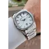 Gümüş Renk Hediye Paketli 41 mm Erkek Kol Saati
