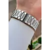 Gümüş Renk Hediye Paketli 41 mm Erkek Kol Saati