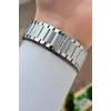 Kadranı Lacivert Kordonu Gümüş Renk Hediye Paketli 41 mm Erkek Kol Saati
