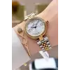 Gold Gümüş Renk 32 Mm Kadın Kol Saati ve Bileklik