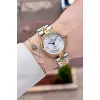 Gold Gümüş Renk 32 Mm Kadın Kol Saati ve Bileklik