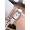 Kasası Rose Kordonu Beyaz Renk Kadın Kol Saati ve Bileklik