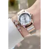 Rose Gümüş Renk Kadın Kol Saati ve Bileklik