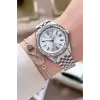 Gümüş Renk 34 Mm Kadın Kol Saati ve Bileklik