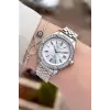 Gümüş Renk 34 Mm Kadın Kol Saati ve Bileklik
