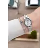 Gümüş Renk Hediye Paketli Kadın Kol Saati ve Bileklik