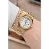 Gold Renk Hediye Paketli 30 Mm Kadın Kol Saati ve Bileklik