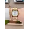 Gold Renk Hediye Paketli 30 Mm Kadın Kol Saati ve Bileklik