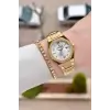Gold Renk Hediye Paketli 30 Mm Kadın Kol Saati ve Bileklik