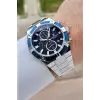 Lacivert Gümüş Renk 45 mm İç Göstergeleri Aktif Erkek Kol Saati