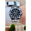 Lacivert Gümüş Renk 45 mm İç Göstergeleri Aktif Erkek Kol Saati